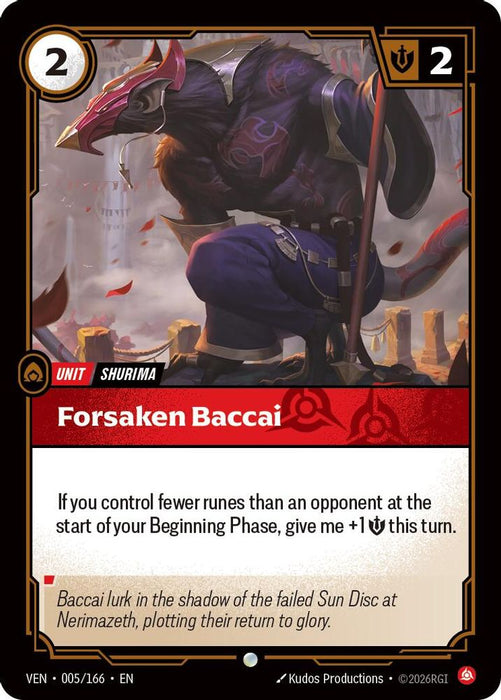 Forsaken Baccai (#005/166) (Vendetta) Near Mint
