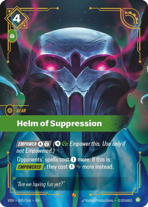 Helm of Suppression (#045/166) (Vendetta) Near Mint Foil