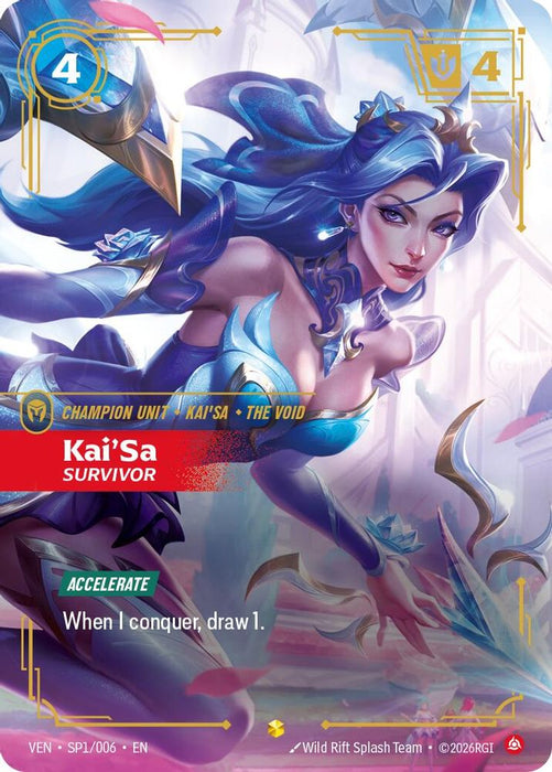 Kai'Sa, Survivor (#SP1/006) (Vendetta) Near Mint Foil