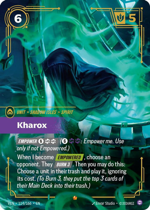 Kharox (#114/166) (Vendetta) Near Mint Foil