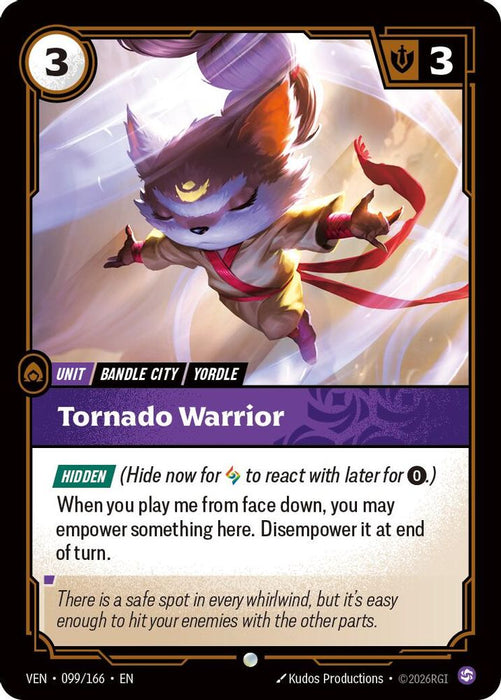 Tornado Warrior (#099/166) (Vendetta) Near Mint