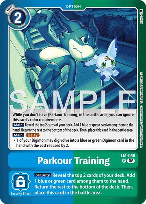 Parkour Training (#LM-058 P) (Limited Card Pack -Final Crest-) Near Mint Foil