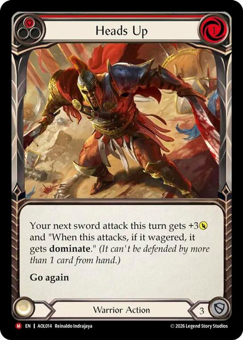Heads Up (#AOL014) (Armory Deck: Olympia) Near Mint