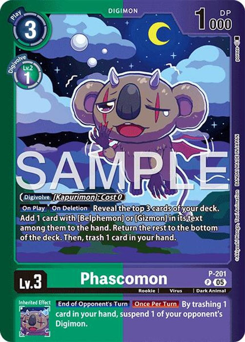 Phascomon (#P-201 P) (Limited Card Pack -Final Crest-) Near Mint Foil