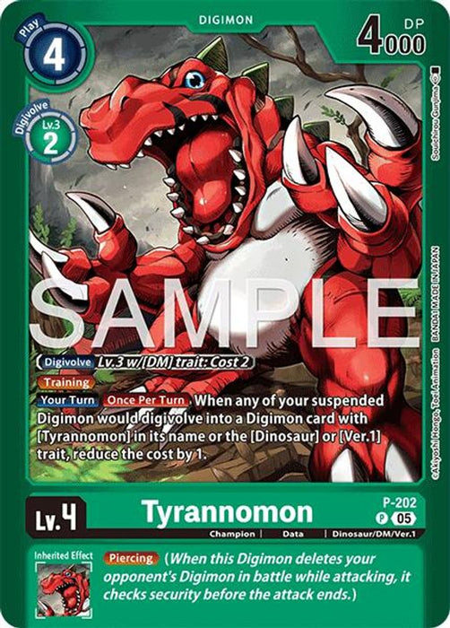 Tyrannomon (#P-202 P) (Limited Card Pack -Final Crest-) Near Mint Foil