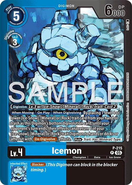 Icemon (#P-215 P) (Limited Card Pack -Final Crest-) Near Mint Foil
