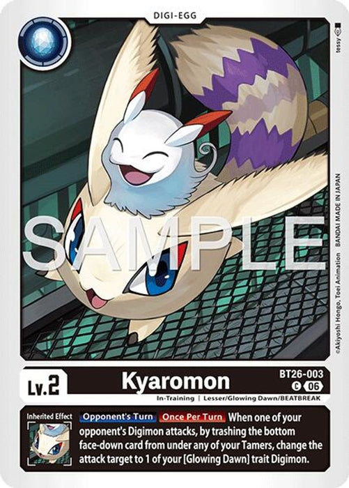 Kyaromon (#BT26-003 C) (Timeless Bonds) Near Mint