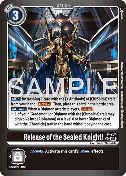 Release of the Sealed Knight! (#P-204 P) (Limited Card Pack -Final Crest-) Near Mint Foil