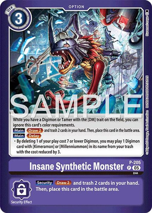 Insane Synthetic Monster (#P-205 P) (Limited Card Pack -Final Crest-) Near Mint Foil