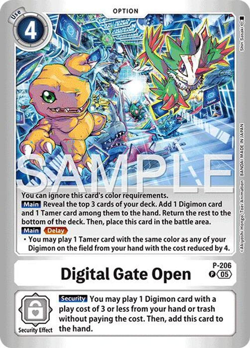 Digital Gate Open (#P-206 P) (Limited Card Pack -Final Crest-) Near Mint Foil