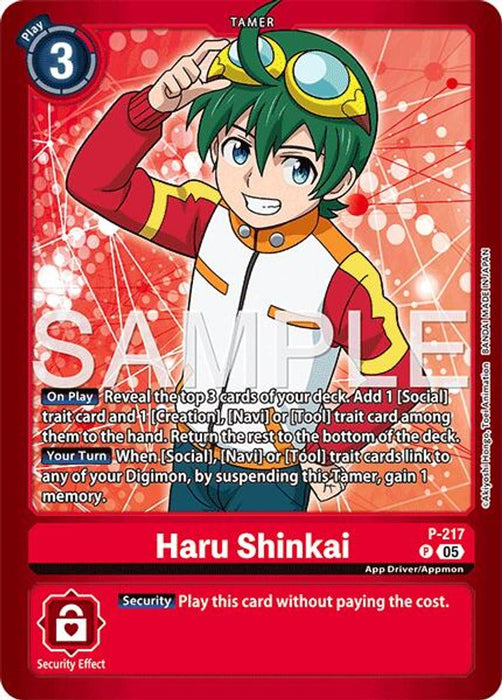 Haru Shinkai (#P-217 P) (Limited Card Pack -Final Crest-) Near Mint Foil