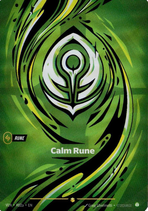 Calm Rune (R02a) (#R02a) (Vendetta) Near Mint Foil
