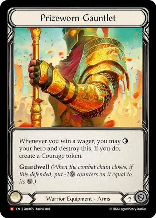 Prizeworn Gauntlet (#AOL005) (Armory Deck: Olympia) Near Mint Rainbow Foil