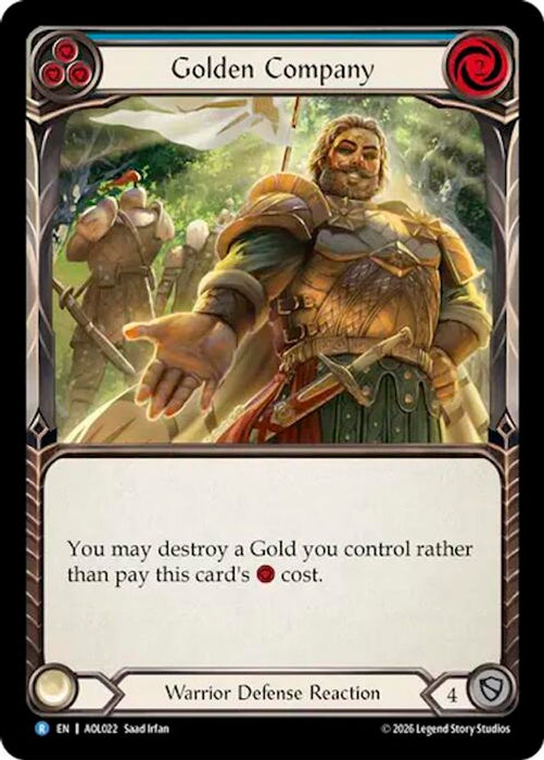 Golden Company (Blue) (#AOL022) (Armory Deck: Olympia) Near Mint