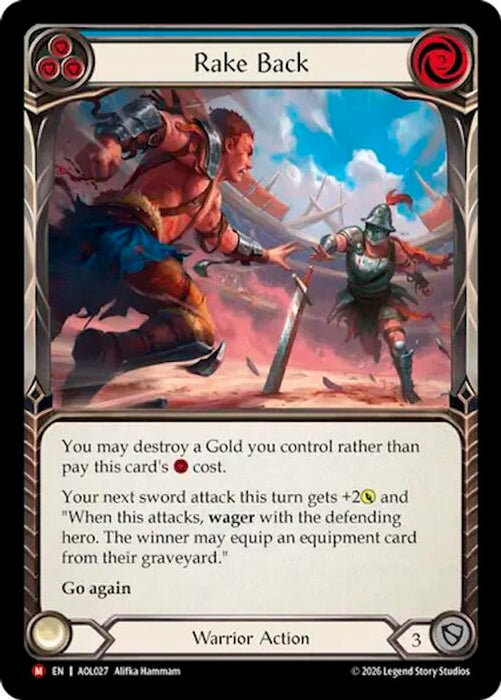 Rake Back (Blue) (#AOL027) (Armory Deck: Olympia) Near Mint