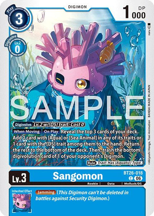 Sangomon (#BT26-018 C) (Timeless Bonds) Near Mint