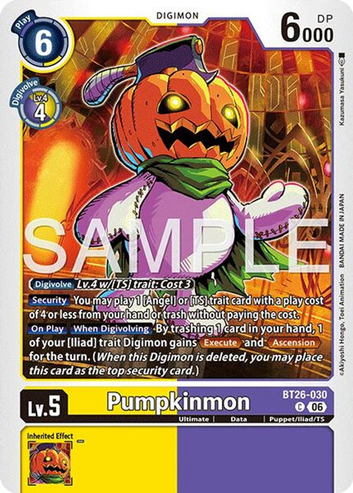 Pumpkinmon (#BT26-030 C) (Timeless Bonds) Near Mint