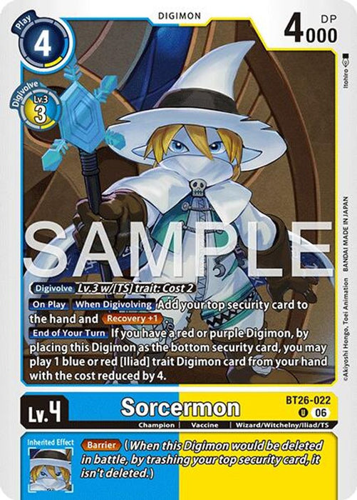 Sorcermon (#BT26-022 U) (Timeless Bonds) Near Mint