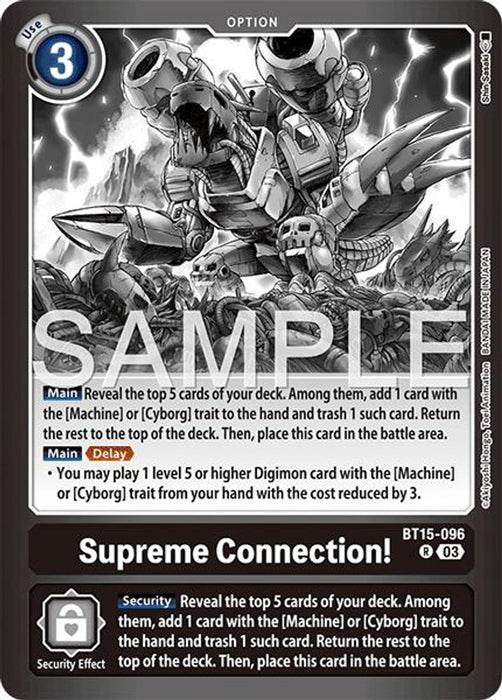 Supreme Connection! (#BT15-096 R) (Limited Card Pack -Final Crest-) Near Mint Foil