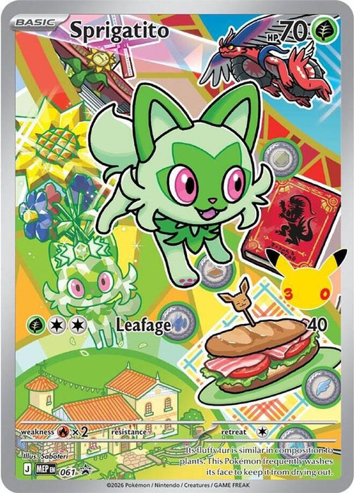 Sprigatito - 061 (#061) (First Partner Collection 2026) Near Mint Holofoil