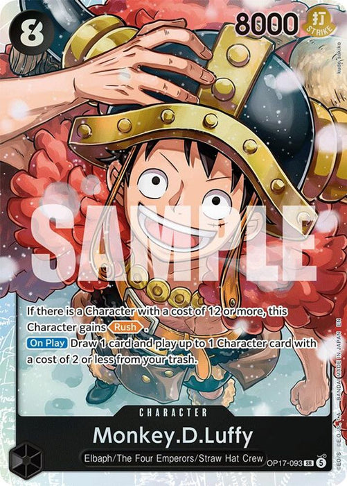Monkey.D.Luffy (093) (#OP17-093) (The World's Strongest Warriors) Near Mint Foil