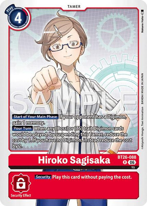 Hiroko Sagisaka (#BT26-088 R) (Timeless Bonds) Near Mint Foil