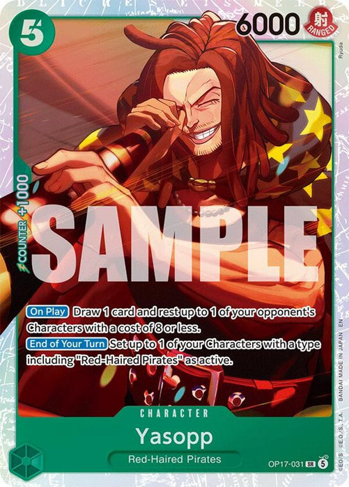 Yasopp (#OP17-031) (The World's Strongest Warriors) Near Mint Foil
