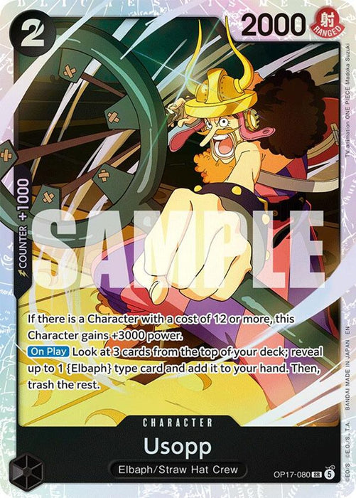 Usopp (#OP17-080) (The World's Strongest Warriors) Near Mint Foil
