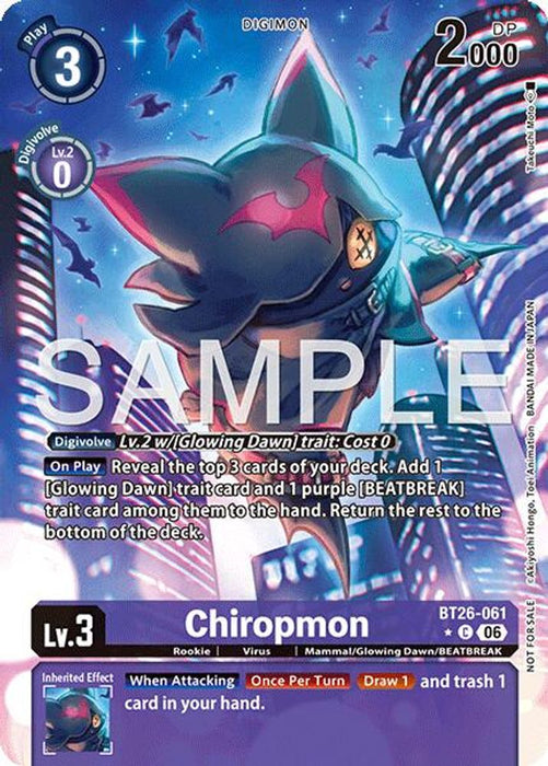 Chiropmon Alternate Art (#BT26-061 C) (Timeless Bonds) Near Mint Foil