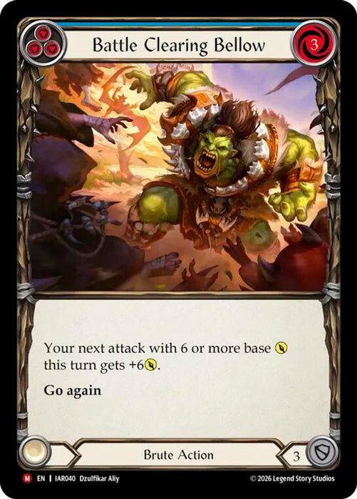Battle Clearing Bellow (#IAR040) (Usurp the Shadow Throne) Near Mint