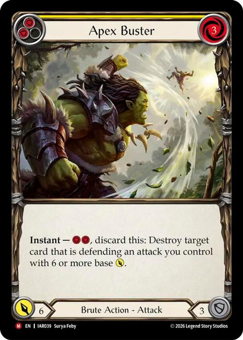 Apex Buster (#IAR039) (Usurp the Shadow Throne) Near Mint Rainbow Foil