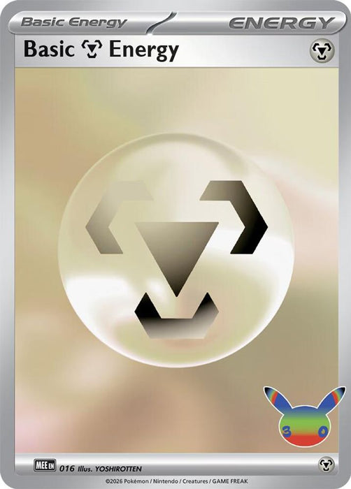 Basic Metal Energy - 016 (30th Celebration) (#016) (MEE: Mega Evolution Energies) Near Mint Holofoil
