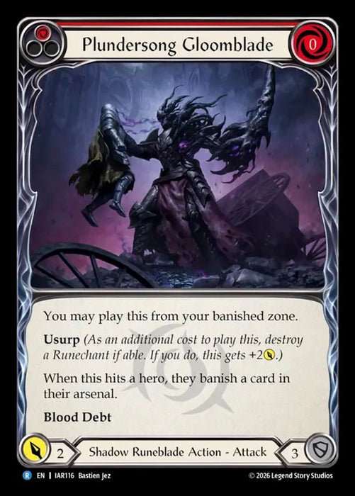 Plundersong Gloomblade (#IAR116) (Usurp the Shadow Throne) Near Mint