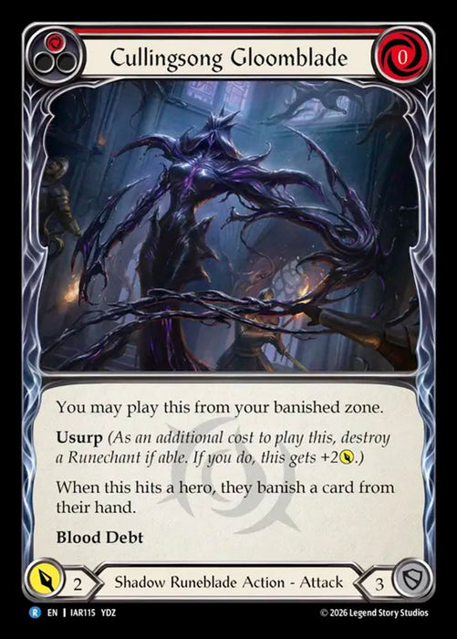 Cullingsong Gloomblade (#IAR115) (Usurp the Shadow Throne) Near Mint