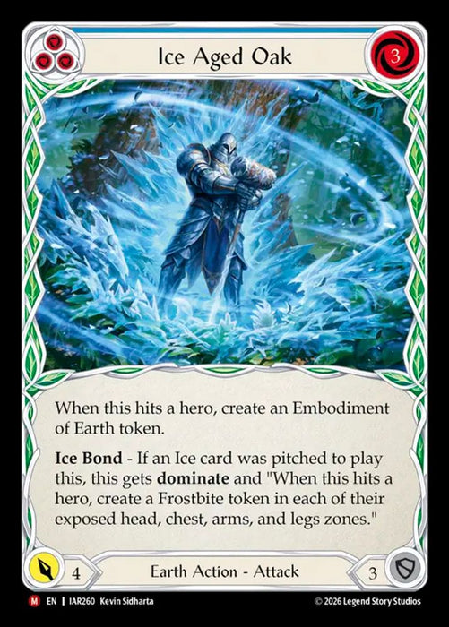 Ice Aged Oak (#IAR260) (Usurp the Shadow Throne) Near Mint Rainbow Foil
