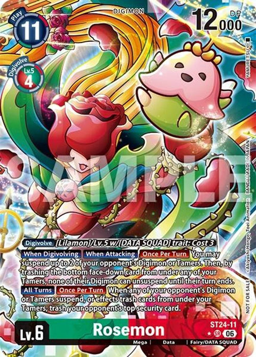 Rosemon (Timeless Bonds Release Event Winner) (#ST24-11 SR) (Timeless Bonds Release Event Cards) Near Mint Foil