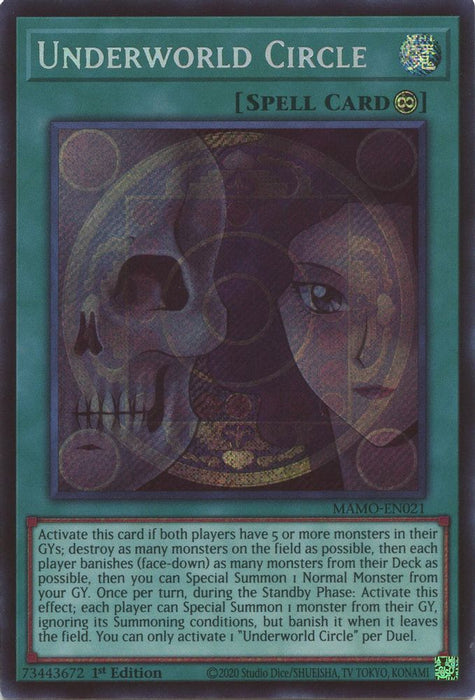 Underworld Circle Secret Rare (#MAMO-EN021) (Magnificent Monsters) Near Mint 1st Edition
