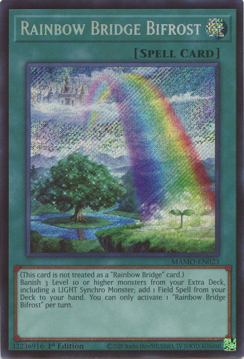 Rainbow Bridge Bifrost Secret Rare (#MAMO-EN023) (Magnificent Monsters) Near Mint 1st Edition