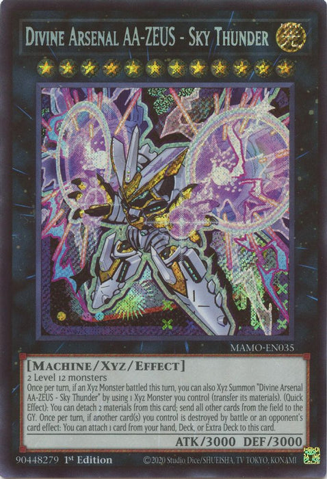 Divine Arsenal AA ZEUS Sky Thunder Secret Rare (#MAMO-EN035) (Magnificent Monsters) Near Mint 1st Edition