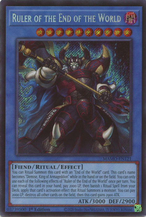 Ruler of the End of the World (#MAMO-EN121) (Magnificent Monsters) Near Mint 1st Edition
