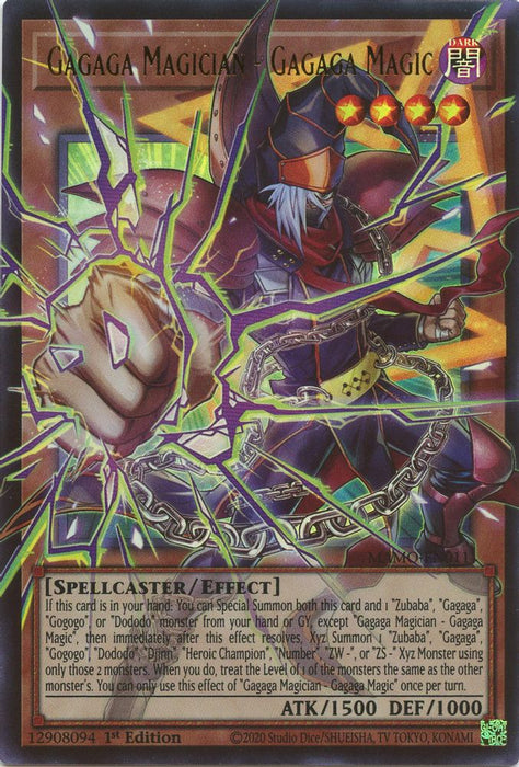 Gagaga Magician Gagaga Magic Extended Art (#MAMO-EN011) (Magnificent Monsters) Near Mint 1st Edition