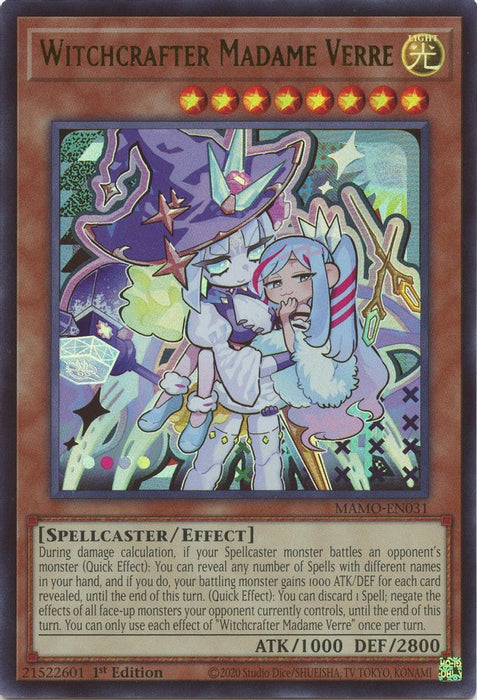 Witchcrafter Madame Verre (#MAMO-EN031) (Magnificent Monsters) Near Mint 1st Edition