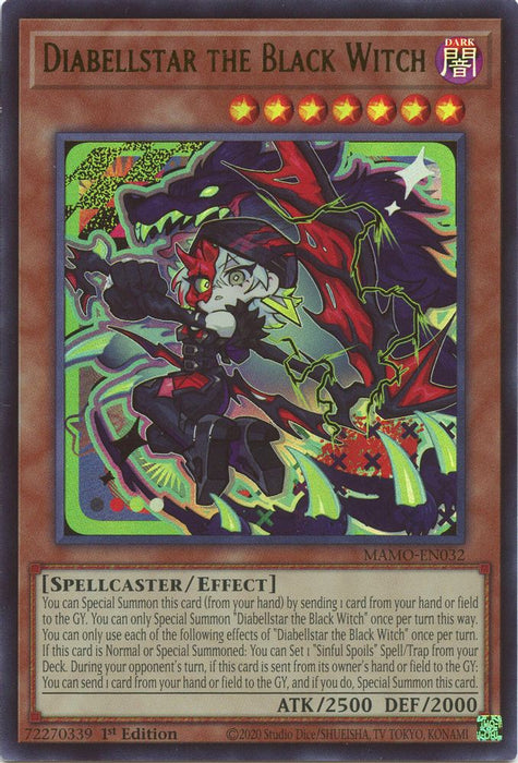 Diabellstar the Black Witch (#MAMO-EN032) (Magnificent Monsters) Near Mint 1st Edition