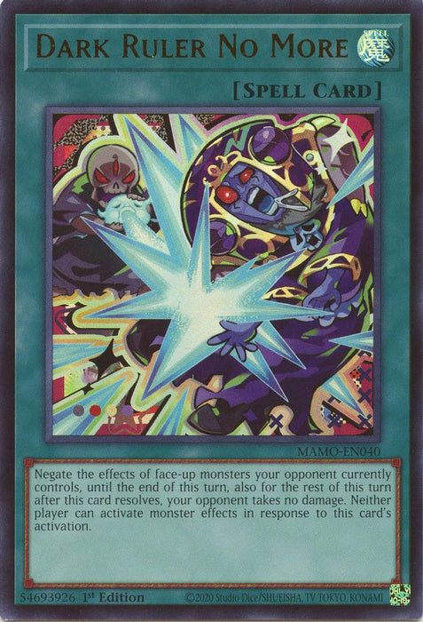 Dark Ruler No More (#MAMO-EN040) (Magnificent Monsters) Near Mint 1st Edition