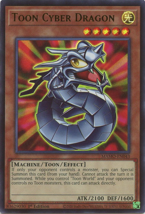 Toon Cyber Dragon (#MAMO-EN043) (Magnificent Monsters) Near Mint 1st Edition