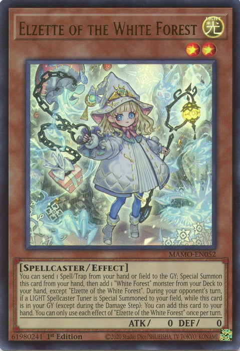 Elzette of the White Forest (#MAMO-EN052) (Magnificent Monsters) Near Mint 1st Edition