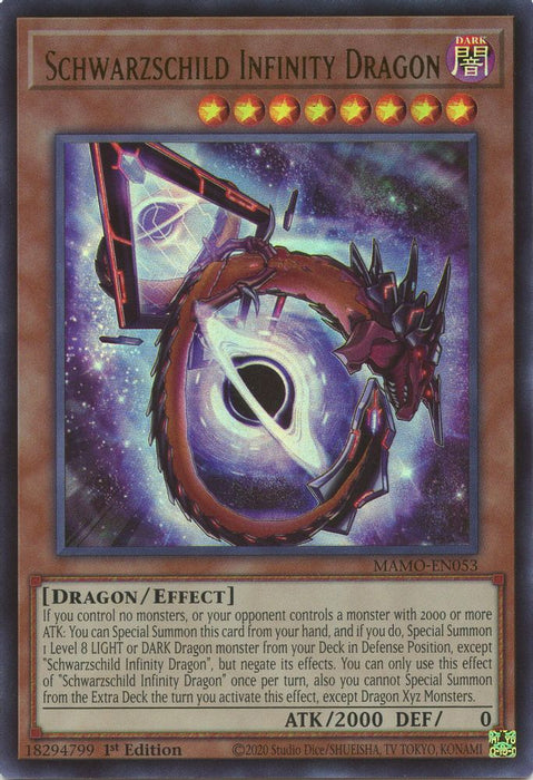 Schwarzschild Infinity Dragon (#MAMO-EN053) (Magnificent Monsters) Near Mint 1st Edition