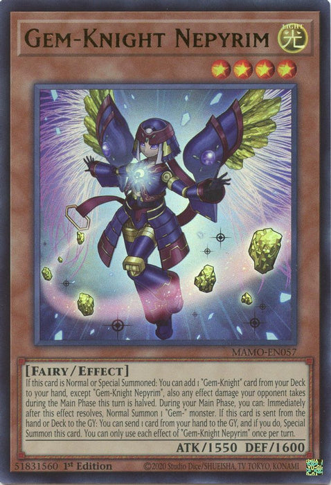 Gem Knight Nepyrim (#MAMO-EN057) (Magnificent Monsters) Near Mint 1st Edition
