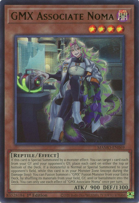 GMX Associate Noma (#MAMO-EN069) (Magnificent Monsters) Near Mint 1st Edition