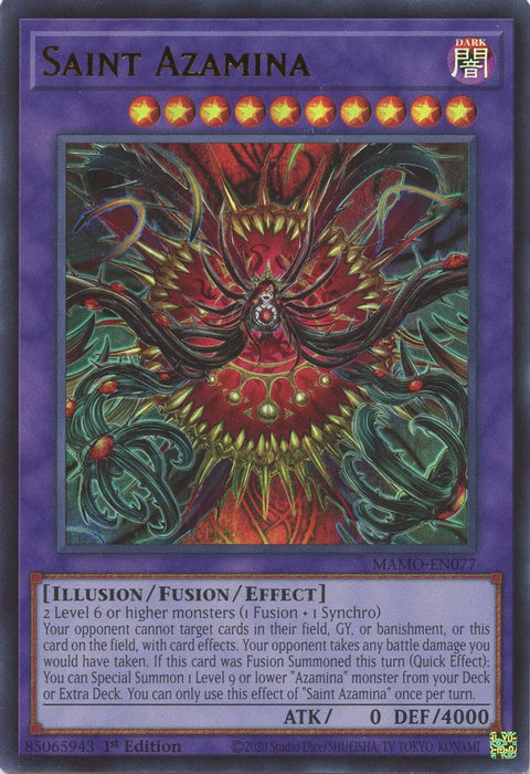 Saint Azamina (#MAMO-EN077) (Magnificent Monsters) Near Mint 1st Edition